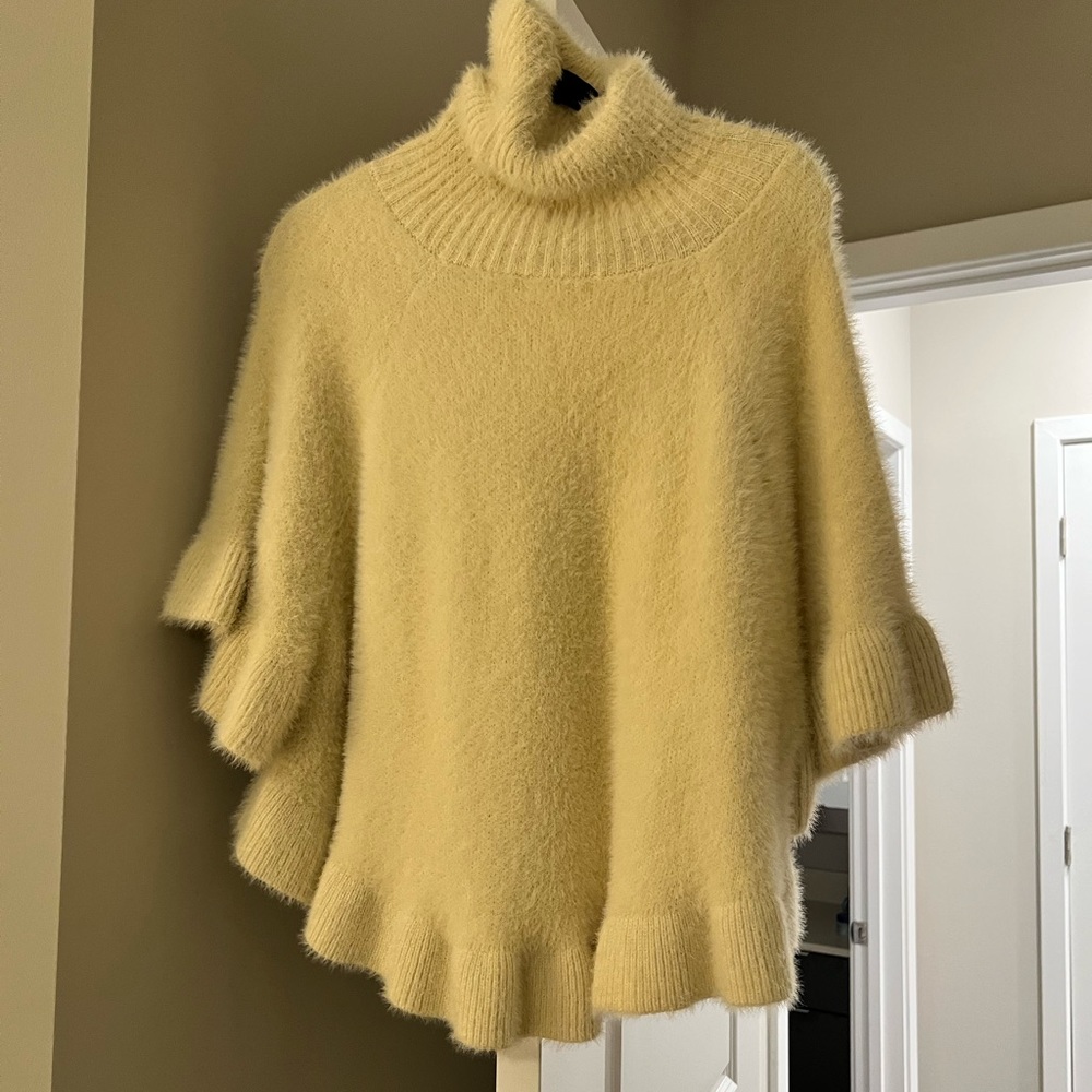 Anthropologie Turtleneck Shawl Sweater